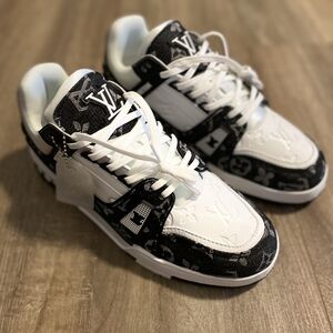 Louis Vuitton Black and White Sneakers